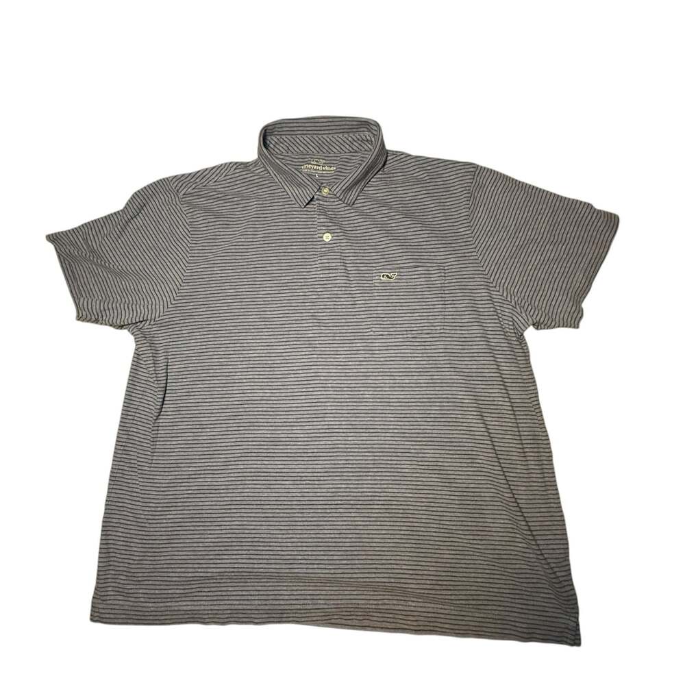 Vineyard Vines Striped Polo Shirt Size L